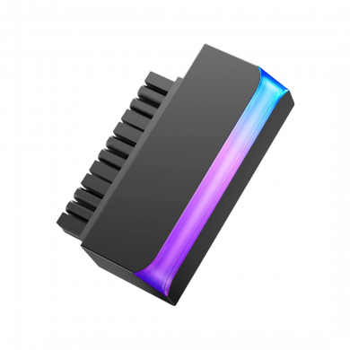 AsiaHorse Unicorn-RX-05 24-Pin 90° ARGB PSU Adapter - Black AsiaHorse Unicorn-RX-05 24-Pin 90° ARGB PSU Adapter - Black