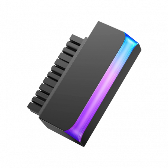 AsiaHorse Unicorn-RX-05 24-Pin 90° ARGB PSU Adapter - Black AsiaHorse Unicorn-RX-05 24-Pin 90° ARGB PSU Adapter - Black