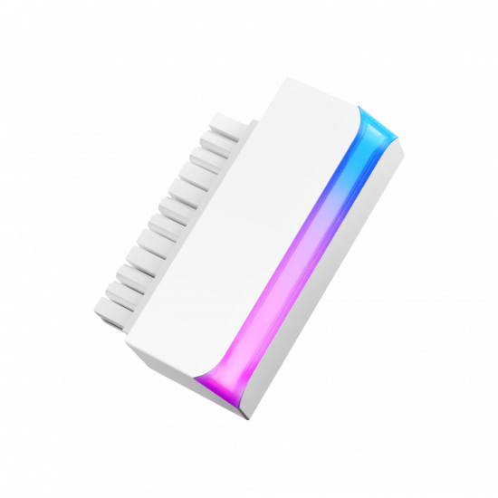 AsiaHorse Unicorn-RX-05 24-Pin 90° ARGB PSU Adapter - White AsiaHorse Unicorn-RX-05 24-Pin 90° ARGB PSU Adapter - White