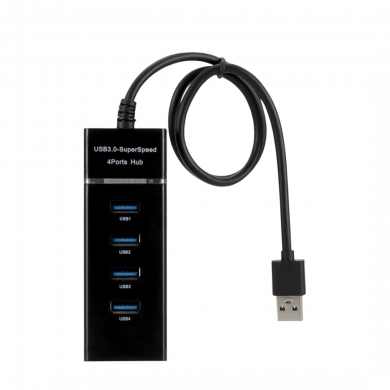 USB 3.0 Hub – 4-Port - Black USB 3.0 Hub – 4-Port - Black