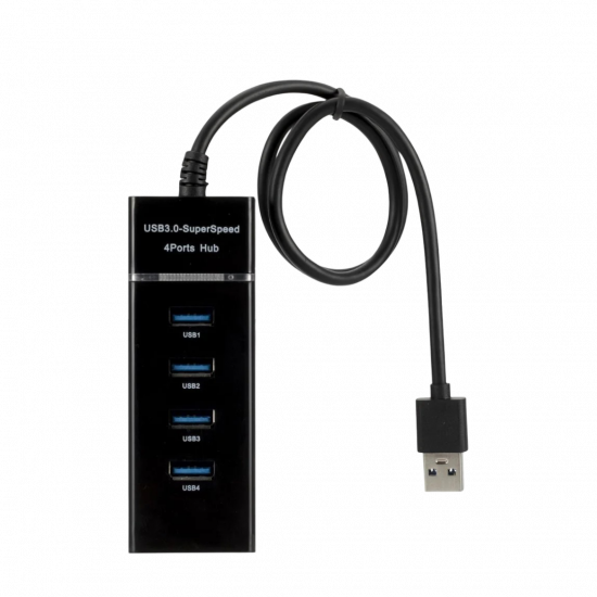 USB 3.0 Hub – 4-Port - Black USB 3.0 Hub – 4-Port - Black