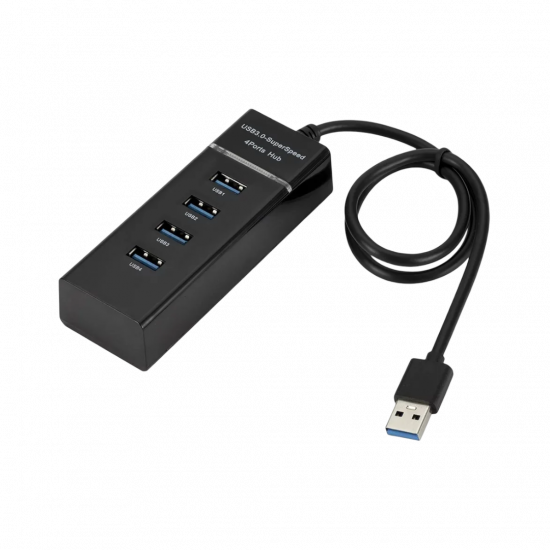 USB 3.0 Hub – 4-Port - Black USB 3.0 Hub – 4-Port - Black