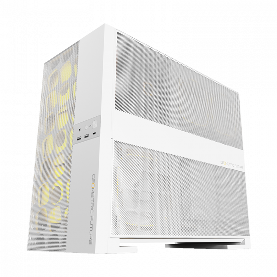 Geometric Future M5 Vent - Mid Tower - E-ATX / ATX - High Airflow - 5x 140mm ARGB PWM Fans - Gaming Case - White Geometric Future M5 Vent - Mid Tower - E-ATX / ATX - High Airflow - 5x 140mm ARGB PWM Fans - Gaming Case - White