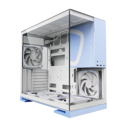 Geometric Future M5 Vent - Mid Tower - E-ATX / ATX - High Airflow - 5x 140mm ARGB PWM Fans - Gaming Case - White / Blue