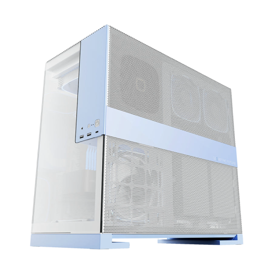 Geometric Future M5 Vent - Mid Tower - E-ATX / ATX - High Airflow - 5x 140mm ARGB PWM Fans - Gaming Case - White / Blue Geometric Future M5 Vent - Mid Tower - E-ATX / ATX - High Airflow - 5x 140mm ARGB PWM Fans - Gaming Case - White / Blue