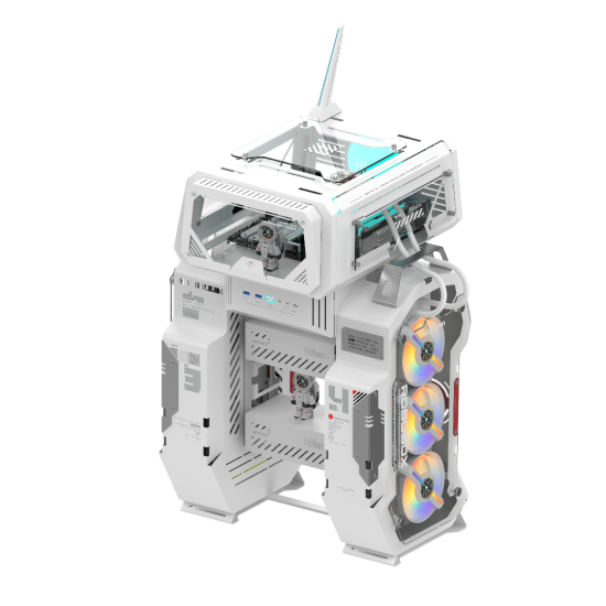 ALSEYE Gaming Case - MechaVault ATX - White ALSEYE Gaming Case - MechaVault ATX - White