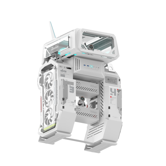 ALSEYE Gaming Case - MechaVault ATX - White ALSEYE Gaming Case - MechaVault ATX - White