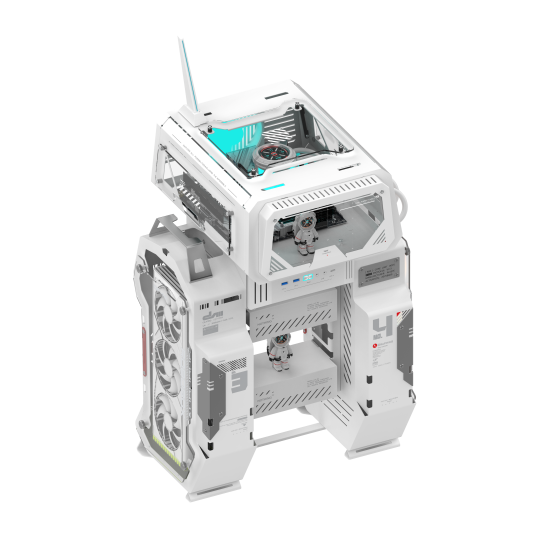ALSEYE Gaming Case - MechaVault ATX - White ALSEYE Gaming Case - MechaVault ATX - White