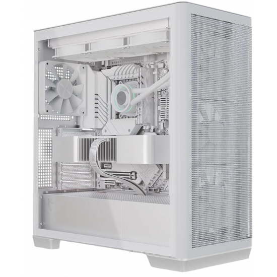 APNX C1-R - Mid Tower - ATX - 4x 120mm PWM Fans - 360mm Radiator Support - Gaming Case - White APNX C1-R - Mid Tower - ATX - 4x 120mm PWM Fans - 360mm Radiator Support - Gaming Case - White