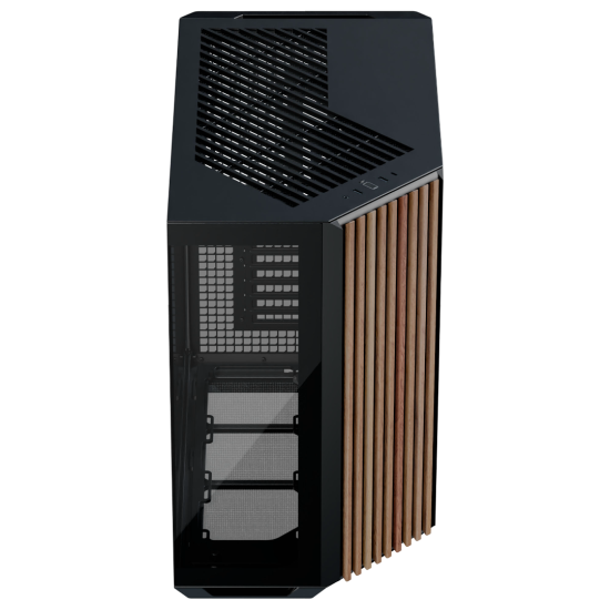 APNX V1 ATX Mid Tower v3 (Glass Edition Wood) - Black