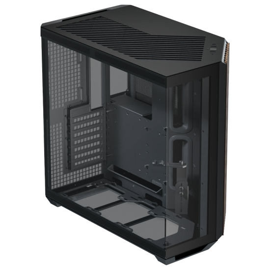 APNX V1 ATX Mid Tower v3 (Glass Edition Wood) - Black