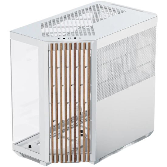 APNX V1 ATX Mid Tower v3 (Glass Edition Wood) - White