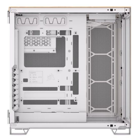 Corsair 6500X Tempered Glass Mid-Tower Case - White/Bamboo Wood Corsair 6500X Tempered Glass Mid-Tower Case - White/Bamboo Wood