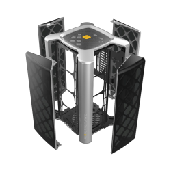 Geometric Future M2 The Ark Tempered Glass Mid Tower Gaming Case - Grey