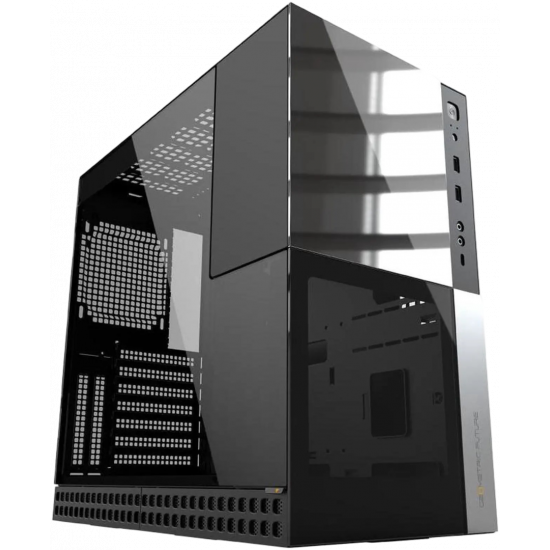 Geometric Future M4 CALIBURN - Mid Tower - E-ATX / ATX - Vertical GPU Mount - Gaming Case - Black Geometric Future M4 CALIBURN - Mid Tower - E-ATX / ATX - Vertical GPU Mount - Gaming Case - Black