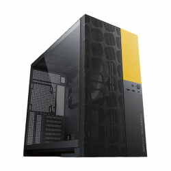 Geometric Future M5 Vent - Mid Tower - E-ATX / ATX - High Airflow - 5x 140mm ARGB PWM Fans - Gaming Case - Black / Yellow