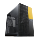 Geometric Future M5 Vent - Mid Tower - E-ATX / ATX - High Airflow - 5x 140mm ARGB PWM Fans - Gaming Case - Black / Yellow
