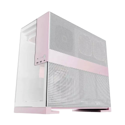 Geometric Future M5 Vent - Mid Tower - E-ATX / ATX - High Airflow - 5x 140mm ARGB PWM Fans - Gaming Case - White / Pink Geometric Future M5 Vent - Mid Tower - E-ATX / ATX - High Airflow - 5x 140mm ARGB PWM Fans - Gaming Case - White / Pink
