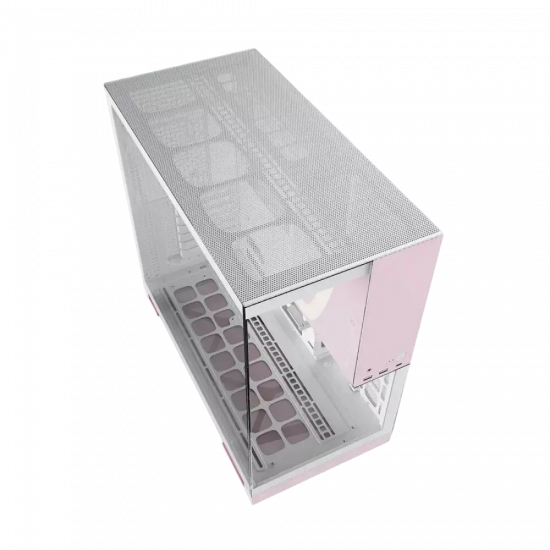 Geometric Future M5 Vent - Mid Tower - E-ATX / ATX - High Airflow - 5x 140mm ARGB PWM Fans - Gaming Case - White / Pink Geometric Future M5 Vent - Mid Tower - E-ATX / ATX - High Airflow - 5x 140mm ARGB PWM Fans - Gaming Case - White / Pink