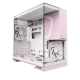 Geometric Future M5 Vent - Mid Tower - E-ATX / ATX - High Airflow - 5x 140mm ARGB PWM Fans - Gaming Case - White / Pink Geometric Future M5 Vent - Mid Tower - E-ATX / ATX - High Airflow - 5x 140mm ARGB PWM Fans - Gaming Case - White / Pink