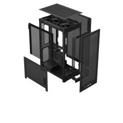 NZXT H2 Flow Mini ITX Tower Case - Matte Black