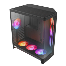 NZXT H6 RGB+ Compact Dual-chamber ATX Case - Black