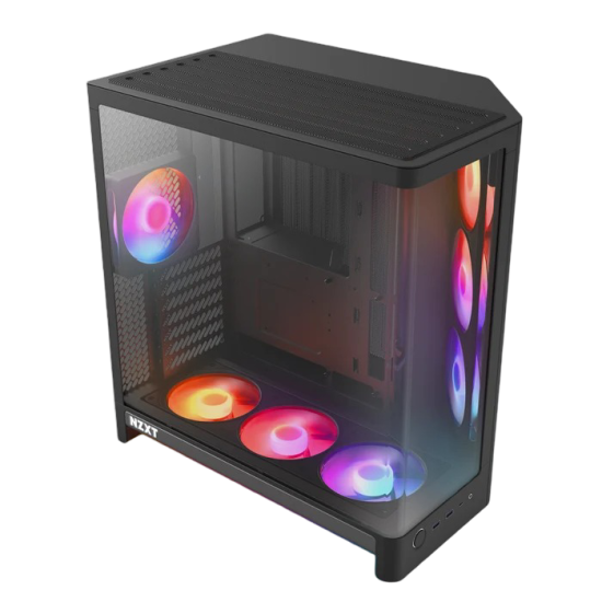 NZXT H6 RGB+ Compact Dual-chamber ATX Case - Black