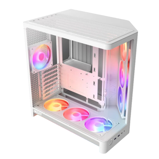 NZXT H6 RGB+ Compact Dual-chamber ATX Case - White