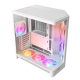 NZXT H6 RGB+ Compact Dual-chamber ATX Case - White