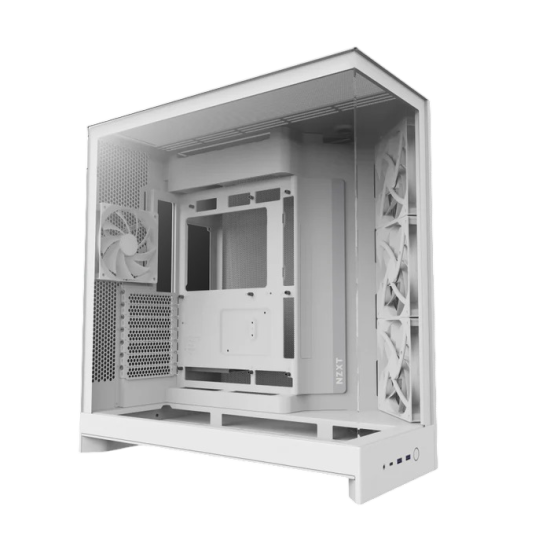 NZXT H9 Flow Edition ATX Mid Tower Case - Matte White NZXT H9 Flow Edition ATX Mid Tower Case - Matte White