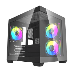 darkFlash C275P M-ATX Case with 3 Fans - Black