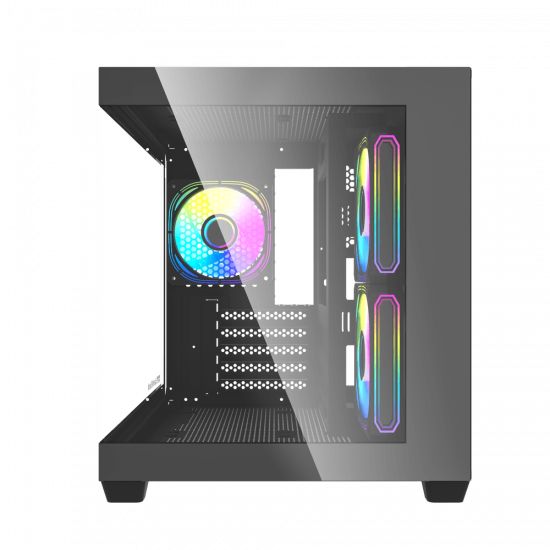 darkFlash C275P M-ATX Case with 3 Fans - Black darkFlash C275P M-ATX Case with 3 Fans - Black