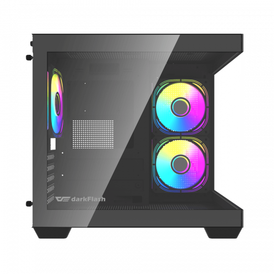 darkFlash C275P M-ATX Case with 3 Fans - Black darkFlash C275P M-ATX Case with 3 Fans - Black