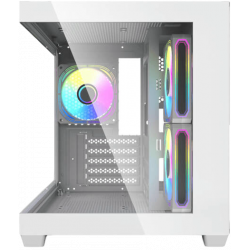 darkFlash C275P M-ATX Case with 3 Fans - White darkFlash C275P M-ATX Case with 3 Fans - White