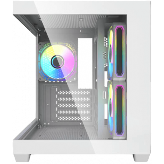 darkFlash C275P M-ATX Case with 3 Fans - White darkFlash C275P M-ATX Case with 3 Fans - White