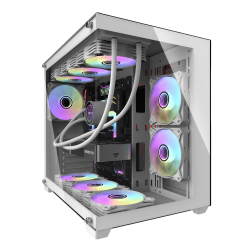darkFlash C285P V2 ATX Case - White