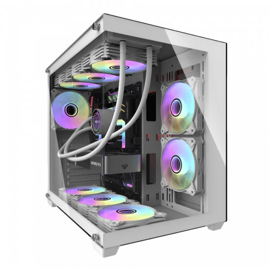 darkFlash C285P V2 ATX Case - White