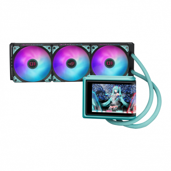 ASUS ROG RYUO IV 360 ARGB - AIO Liquid Cooler - Amoled Display (MIKU Edition) ASUS ROG RYUO IV 360 ARGB - AIO Liquid Cooler - Amoled Display (MIKU Edition)