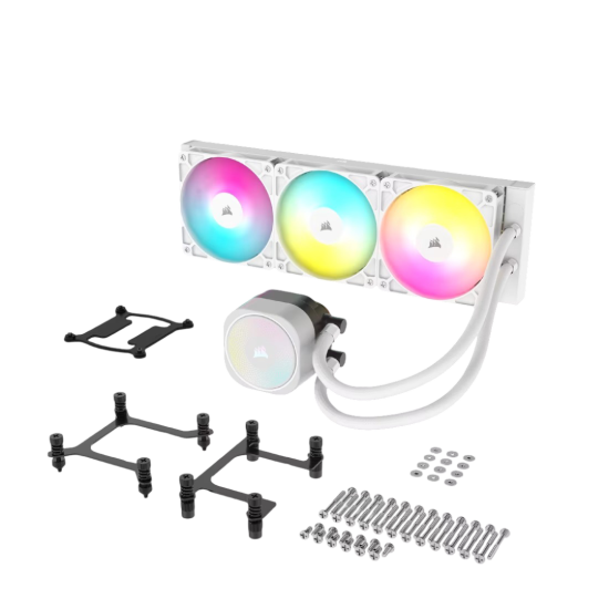 Corsair Nautilus 360 RS ARGB Liquid CPU Cooler - White