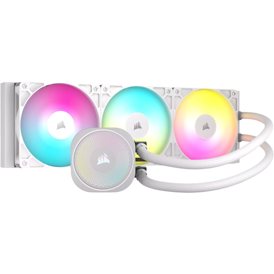 Corsair Nautilus 360 RS ARGB Liquid CPU Cooler - White