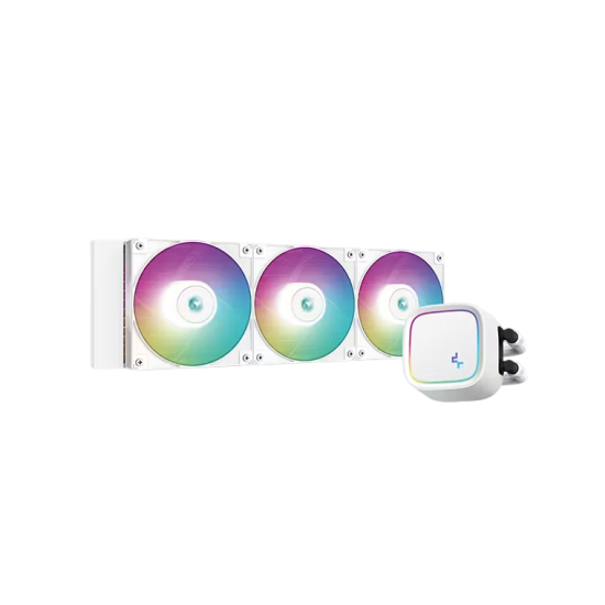 DeepCool LE720 ARGB 360mm AIO Liquid CPU Cooler – White DeepCool LE720 ARGB 360mm AIO Liquid CPU Cooler – White