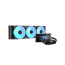 DeepCool LT360 VISION ARGB 360mm AIO Liquid CPU Cooler – Black