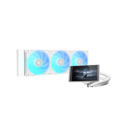 DeepCool LT360 VISION ARGB 360mm AIO Liquid CPU Cooler – White