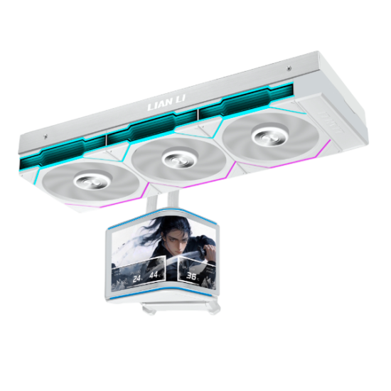 Lian Li HydroShift II OLED Curved 360TL AIO Liquid CPU Cooler - White Lian Li HydroShift II OLED Curved 360TL AIO Liquid CPU Cooler - White