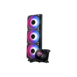 MSI MPG CORELIQUID P13 360 - 360mm - ARGB AIO Liquid Cooler - IPS 2.1" LCD - Triple 120mm PWM Fans - Black MSI MPG CORELIQUID P13 360 - 360mm - ARGB AIO Liquid Cooler - IPS 2.1" LCD - Triple 120mm PWM Fans - Black