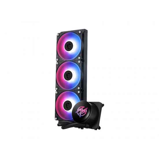 MSI MPG CORELIQUID P13 360 - 360mm - ARGB AIO Liquid Cooler - IPS 2.1" LCD - Triple 120mm PWM Fans - Black