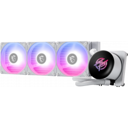 MSI MPG CORELIQUID P13 360 - 360mm - ARGB AIO Liquid Cooler - IPS 2.1" LCD - Triple 120mm PWM Fans - White