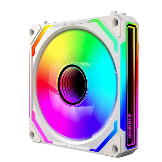 AsiaHorse Cosmiq ARGB 120mm Forward Single Fan - White