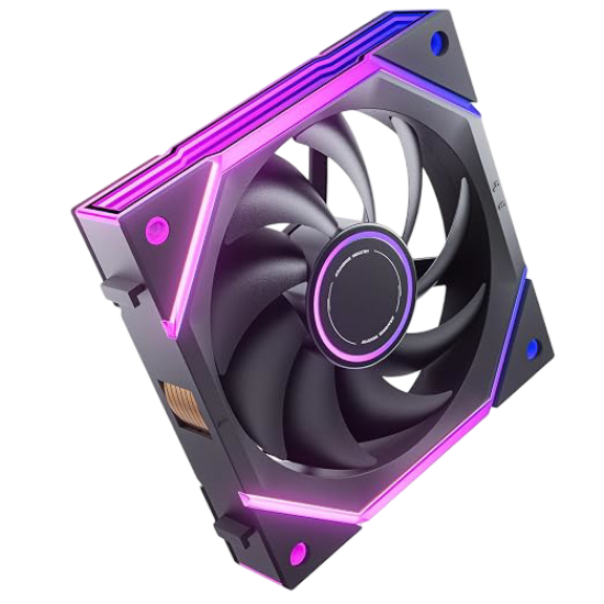 AsiaHorse Nyota Ultra ARGB 120mm Forward Single Fan - Black AsiaHorse Nyota Ultra ARGB 120mm Forward Single Fan - Black