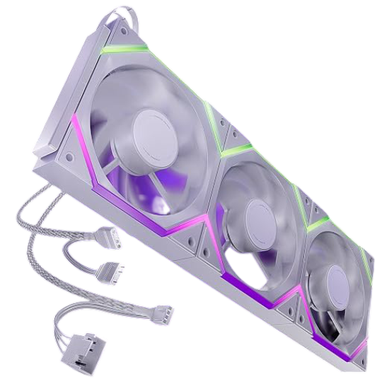 AsiaHorse Nyota Pro ARGB 120mm Forward Triple Fans - White